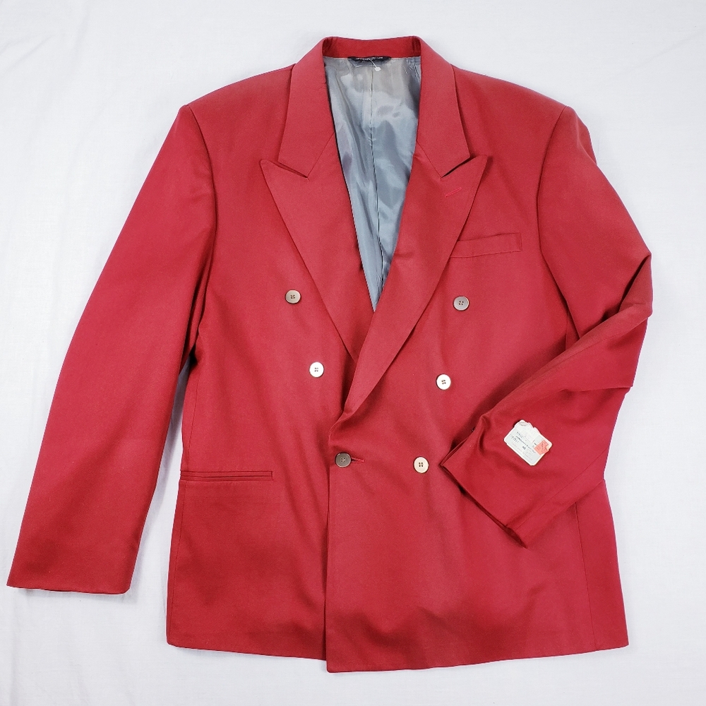 NWT vintage 80s red suit - Picture 2 of 6